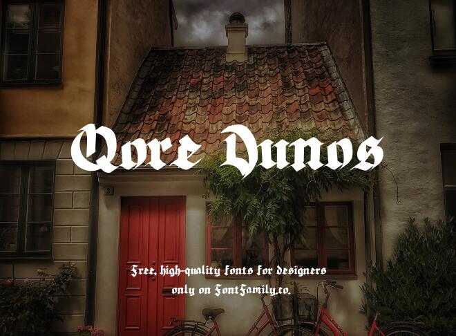 Qore Dunos Font