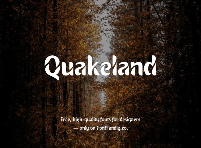 Quakeland Font