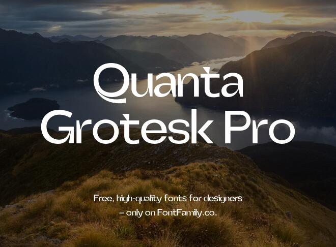 Quanta Grotesk Pro Font