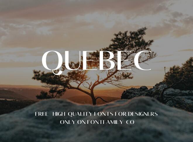 Quebec Font
