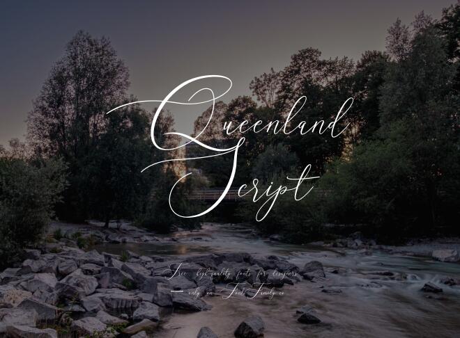 Queenland Script Font