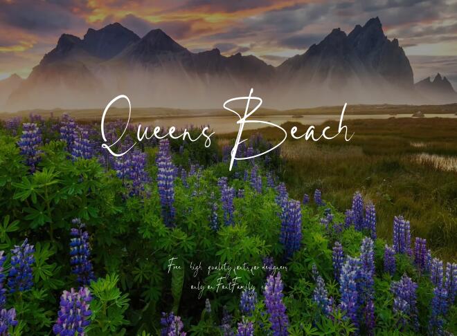 Queens Beach Font