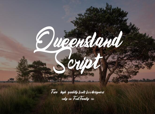Queensland Script Font