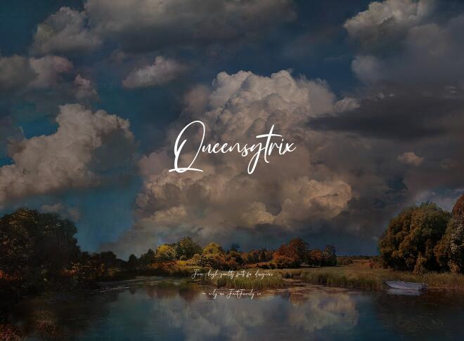 Queensytrix Font