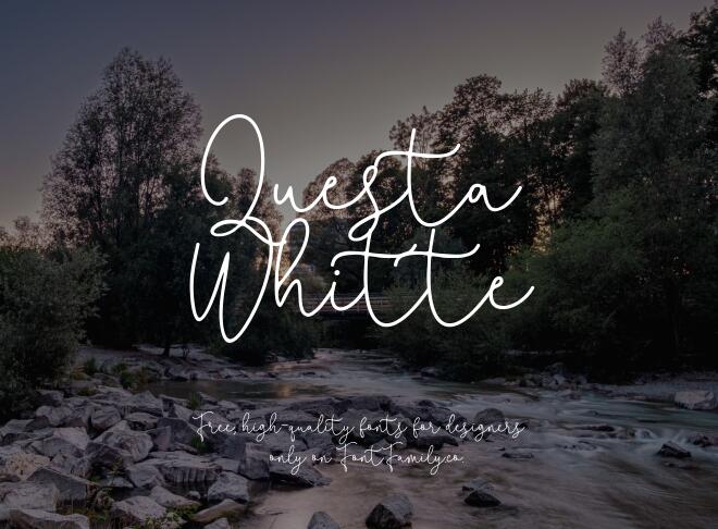 Questa Whitte Font
