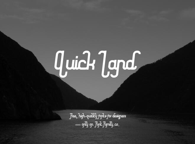 Quick Land Font