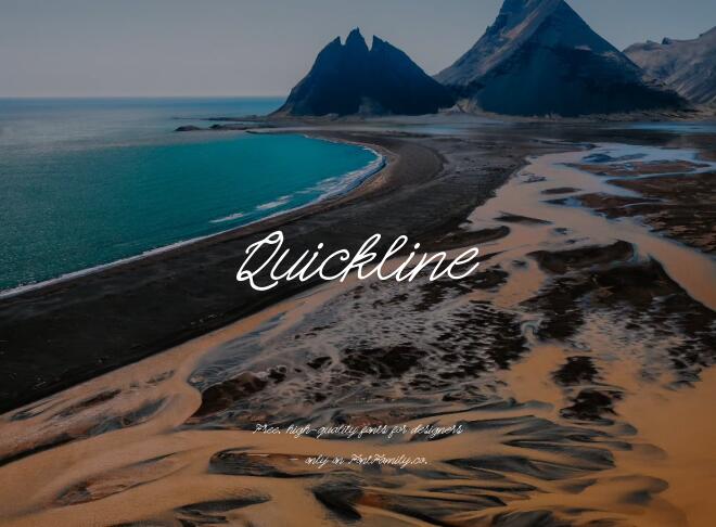 Quickline Font
