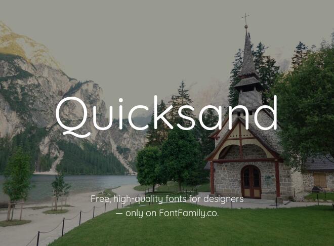 Quicksand Font