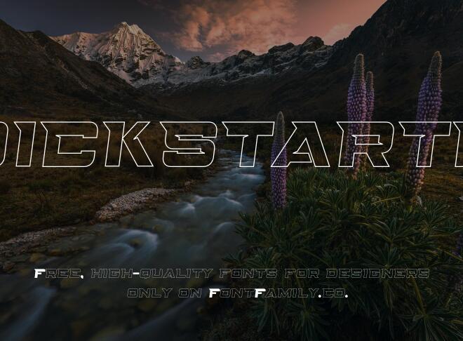 Quickstarter Font