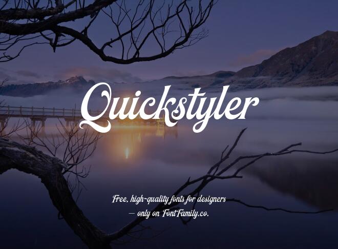 Quickstyler Font