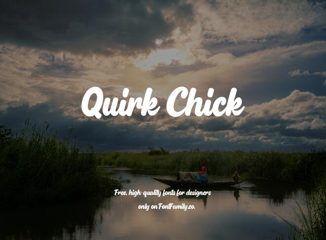 Quirk Chick Font
