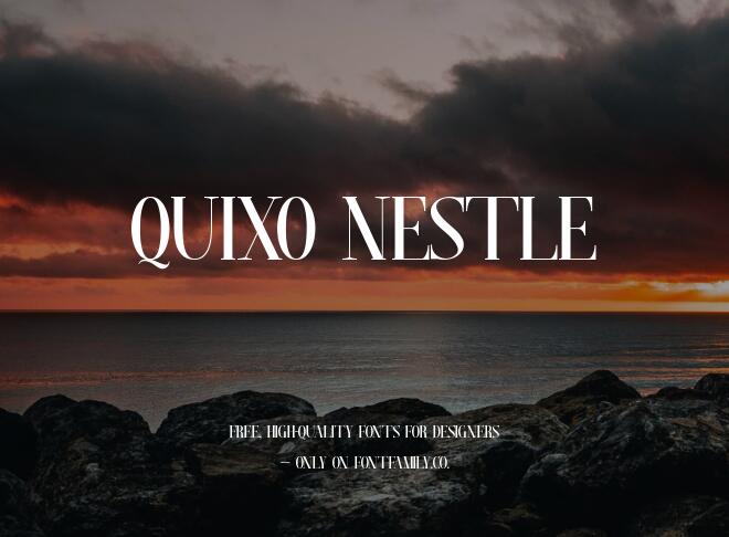 Quixo Nestle Font