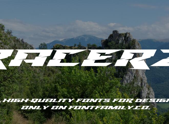 Racerz Font