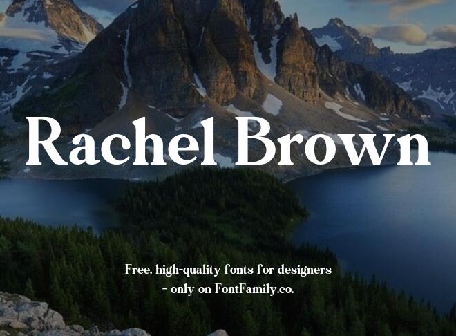 Rachel Brown Font