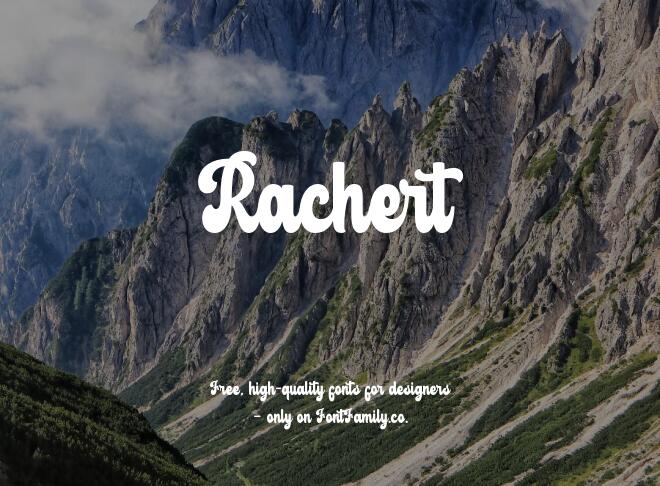 Rachert Font