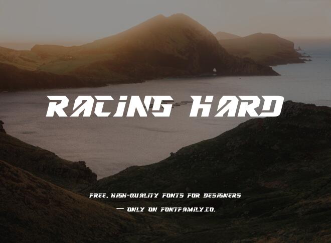 Racing Hard Font