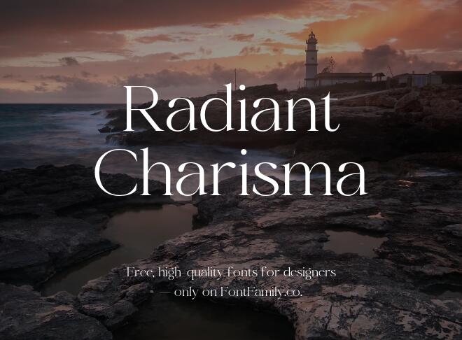 Radiant Charisma Font