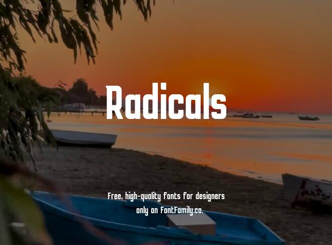 Radicals Font