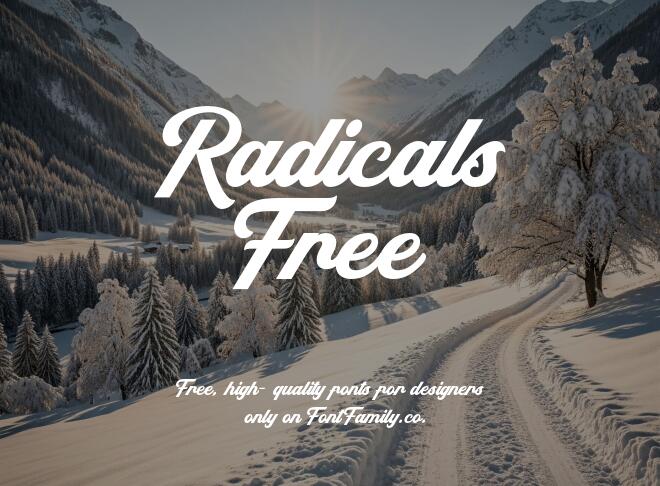 Radicals Free Font