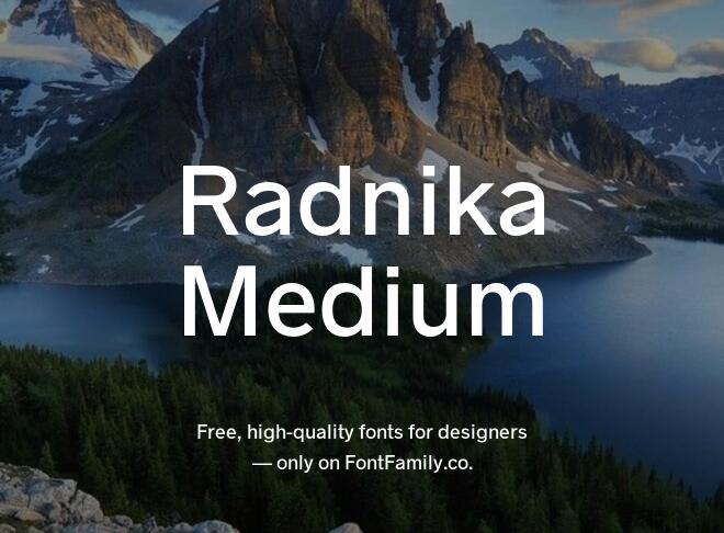 Radnika Medium Font