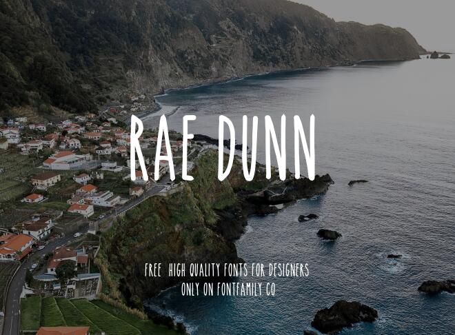 Rae Dunn Font