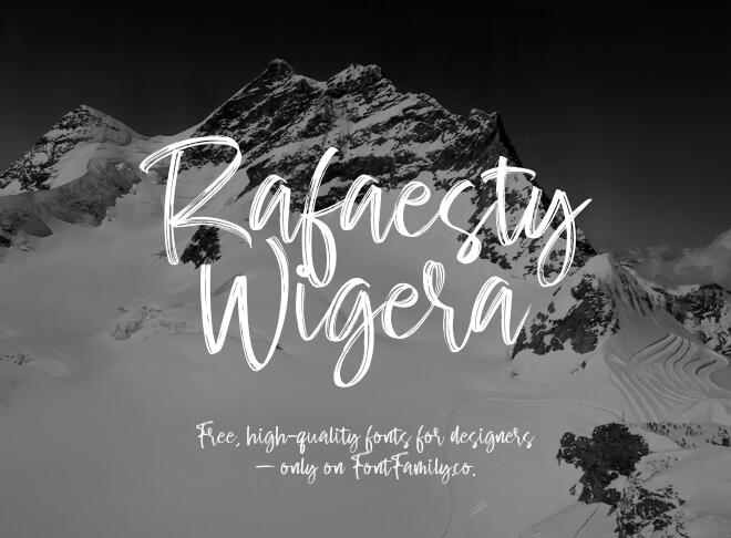 Rafaesty Wigera Font