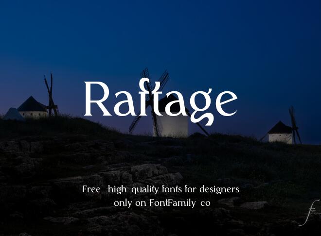 Raftage Font