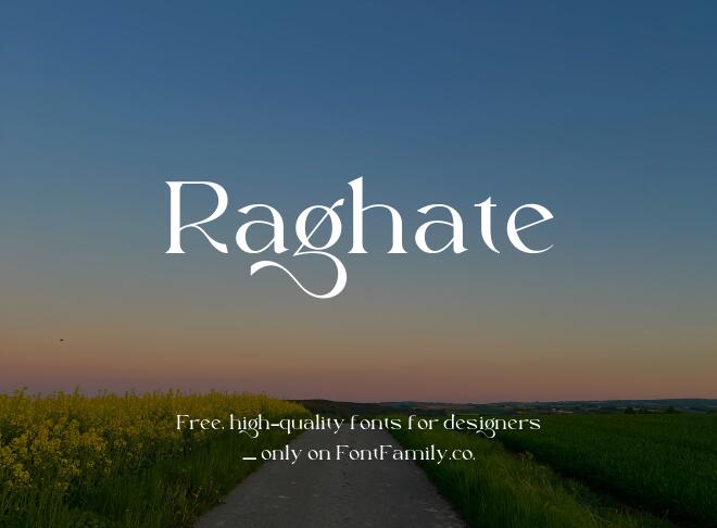 Raghate Font