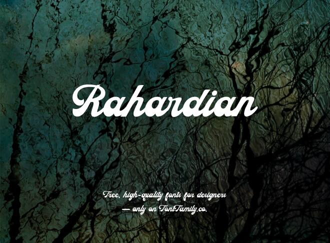 Rahardian Font