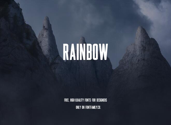 Rainbow Font
