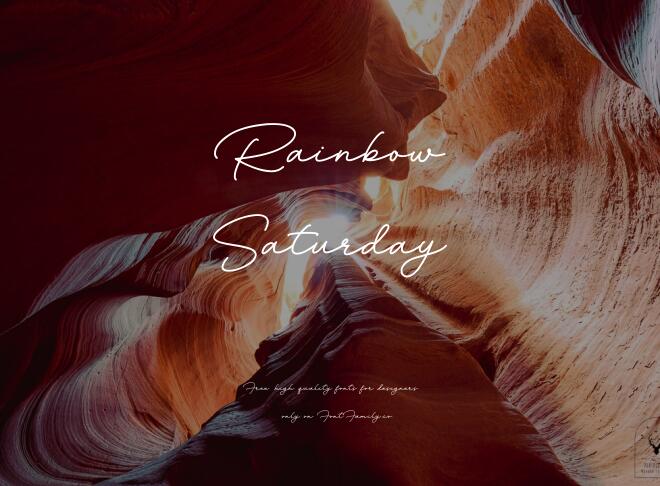 Rainbow Saturday Font