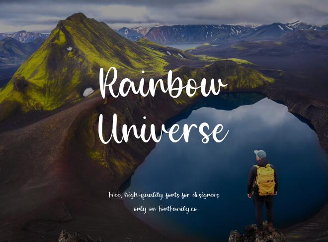 Rainbow Universe Font