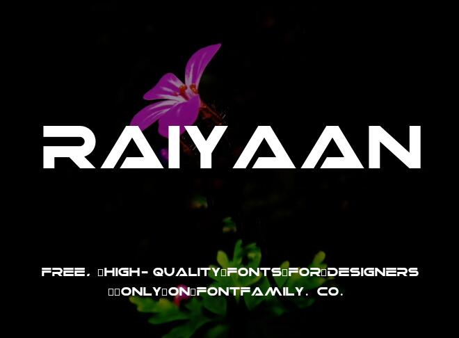Raiyaan Font