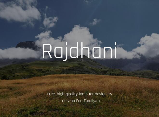 Rajdhani Font