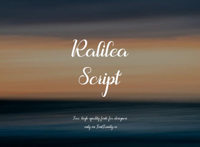 Ralilea Script Font