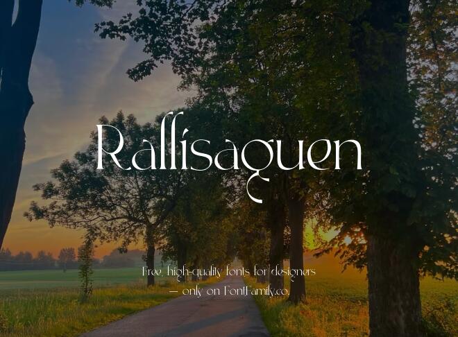 Rallisaguen Font
