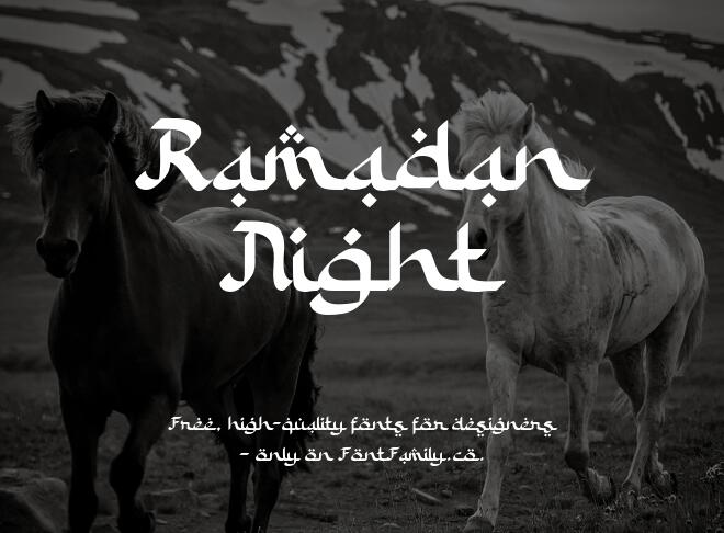 Ramadan Night Font