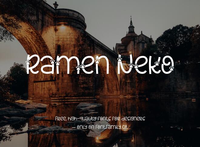 Ramen Neko Font