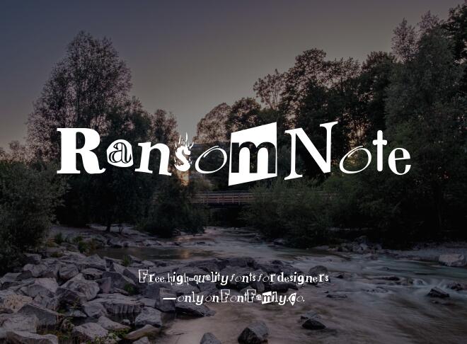 Ransom Note Font