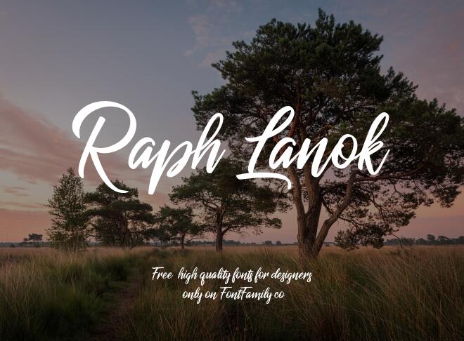 Raph Lanok Font