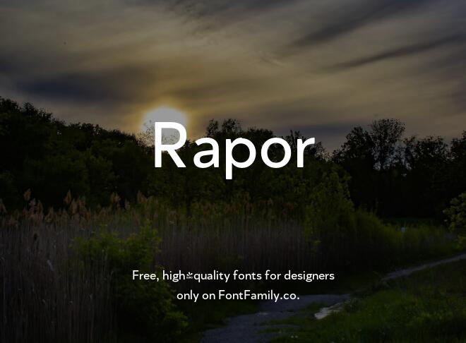 Rapor Font