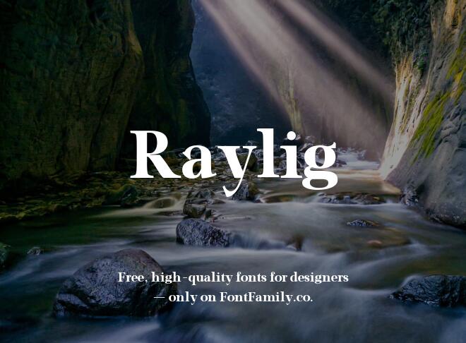 Raylig Font