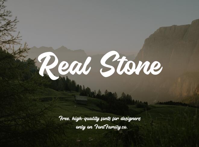 Real Stone Font