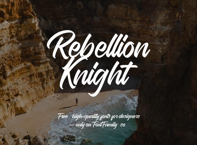 Rebellion Knight Font
