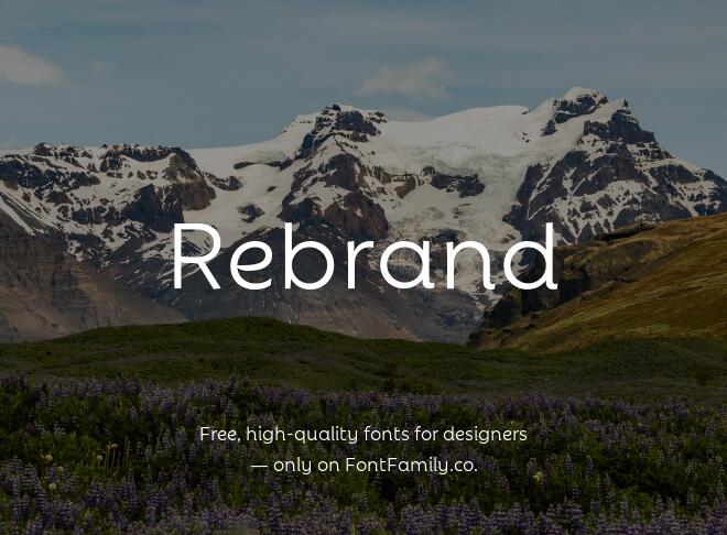 Rebrand Font