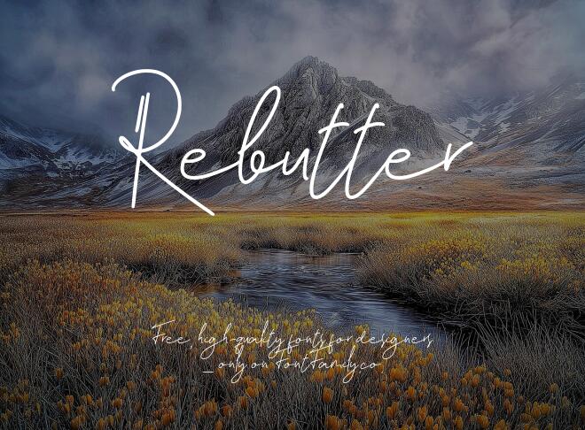 Rebutter Font
