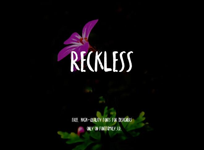 Reckless Font
