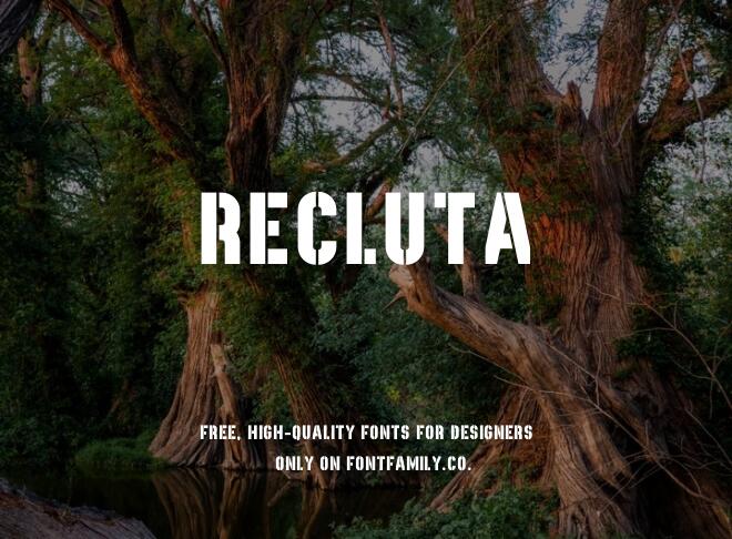 Recluta Font