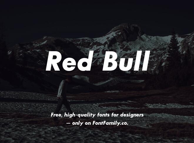 Red Bull Font