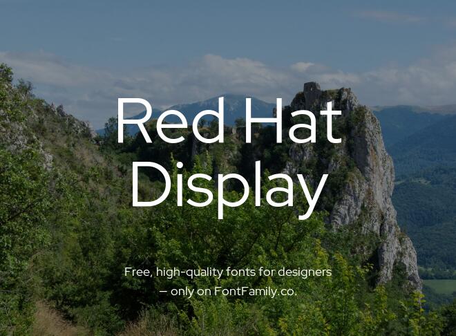 Red Hat Display Font